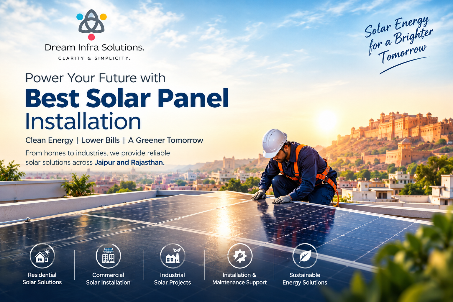 Best Solar Panel Installation | Dream Infra Solution